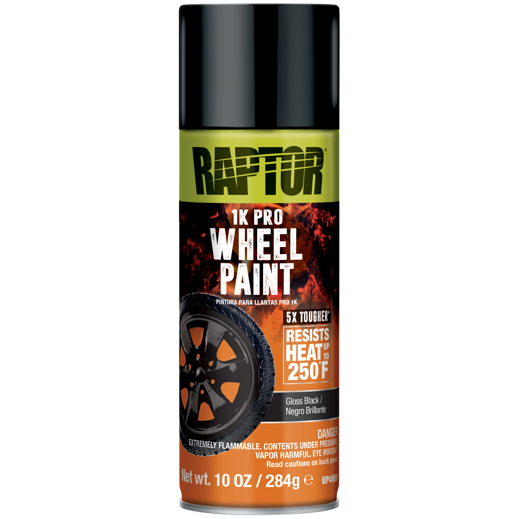 Raptor Wheel Paint — Gloss Black, Pack of 12, Model# UP4909